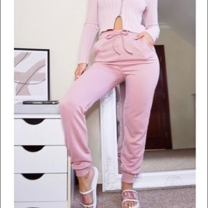 Pretty little thing Basic pink skinny joggers